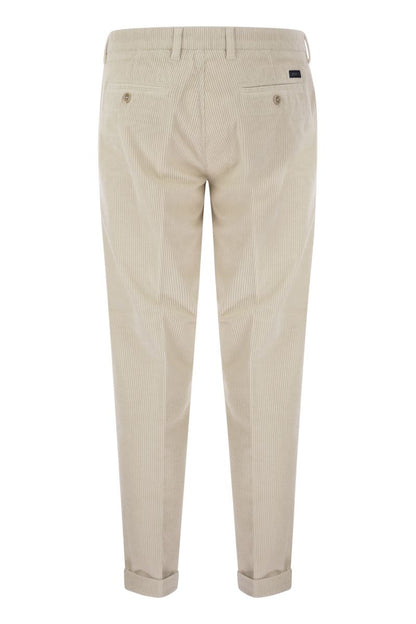 Slim corduroy trousers