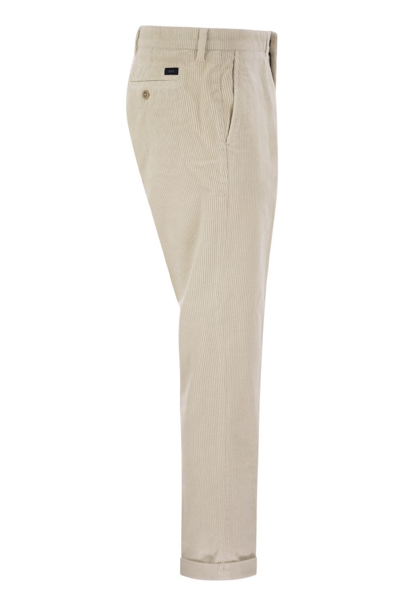 Slim corduroy trousers