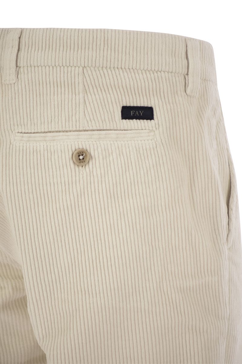 Slim corduroy trousers