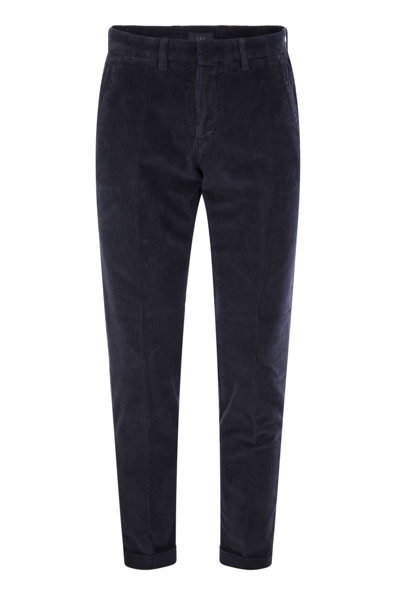 Slim corduroy trousers