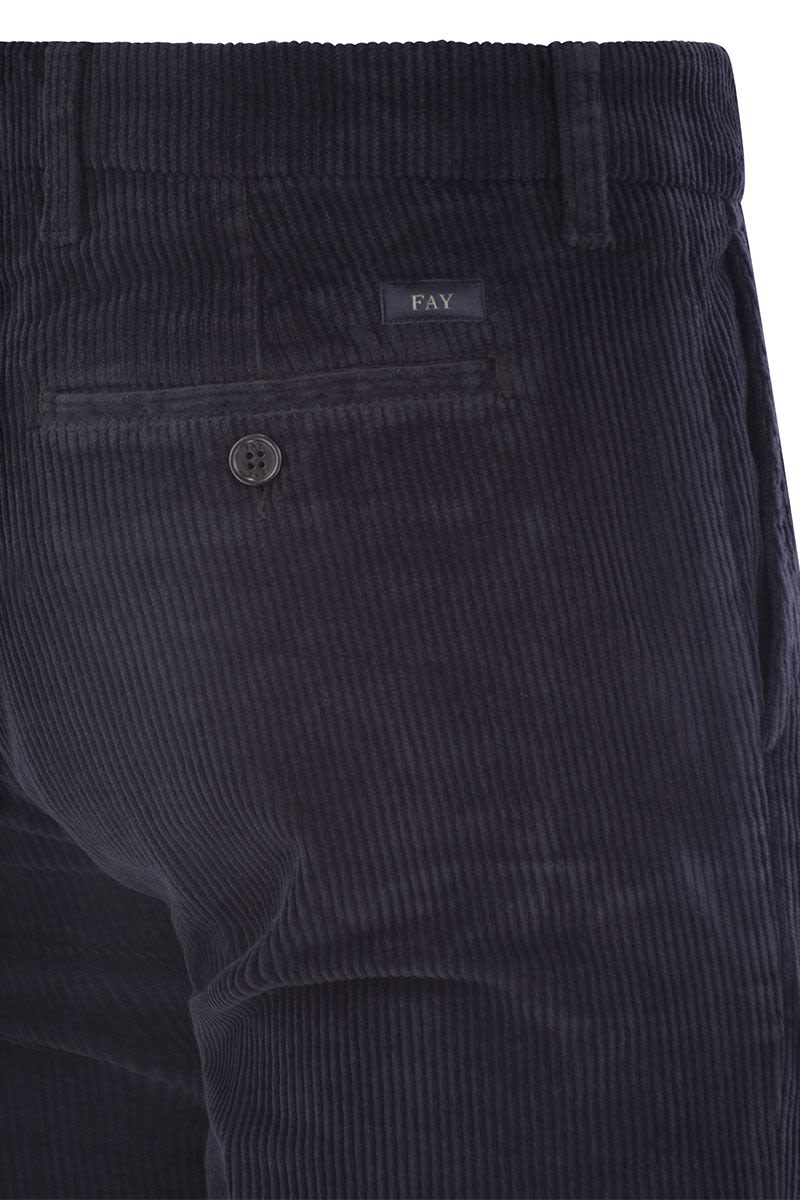 Slim corduroy trousers