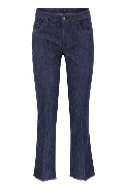 Denim 5-pocket trousers