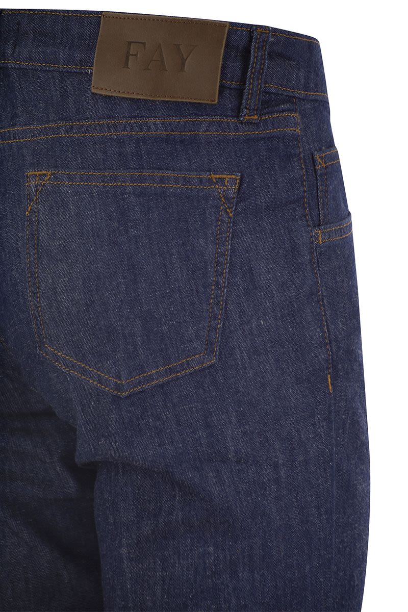 Denim 5-pocket trousers