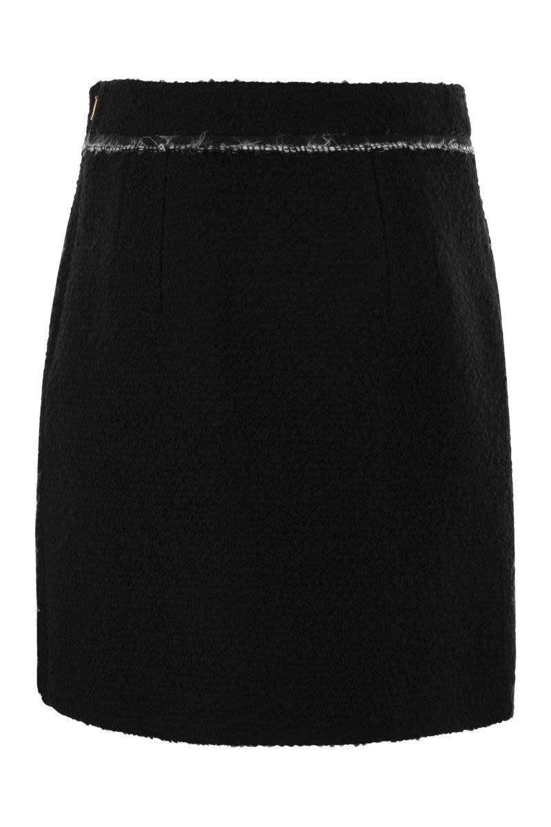 Wool short skirt