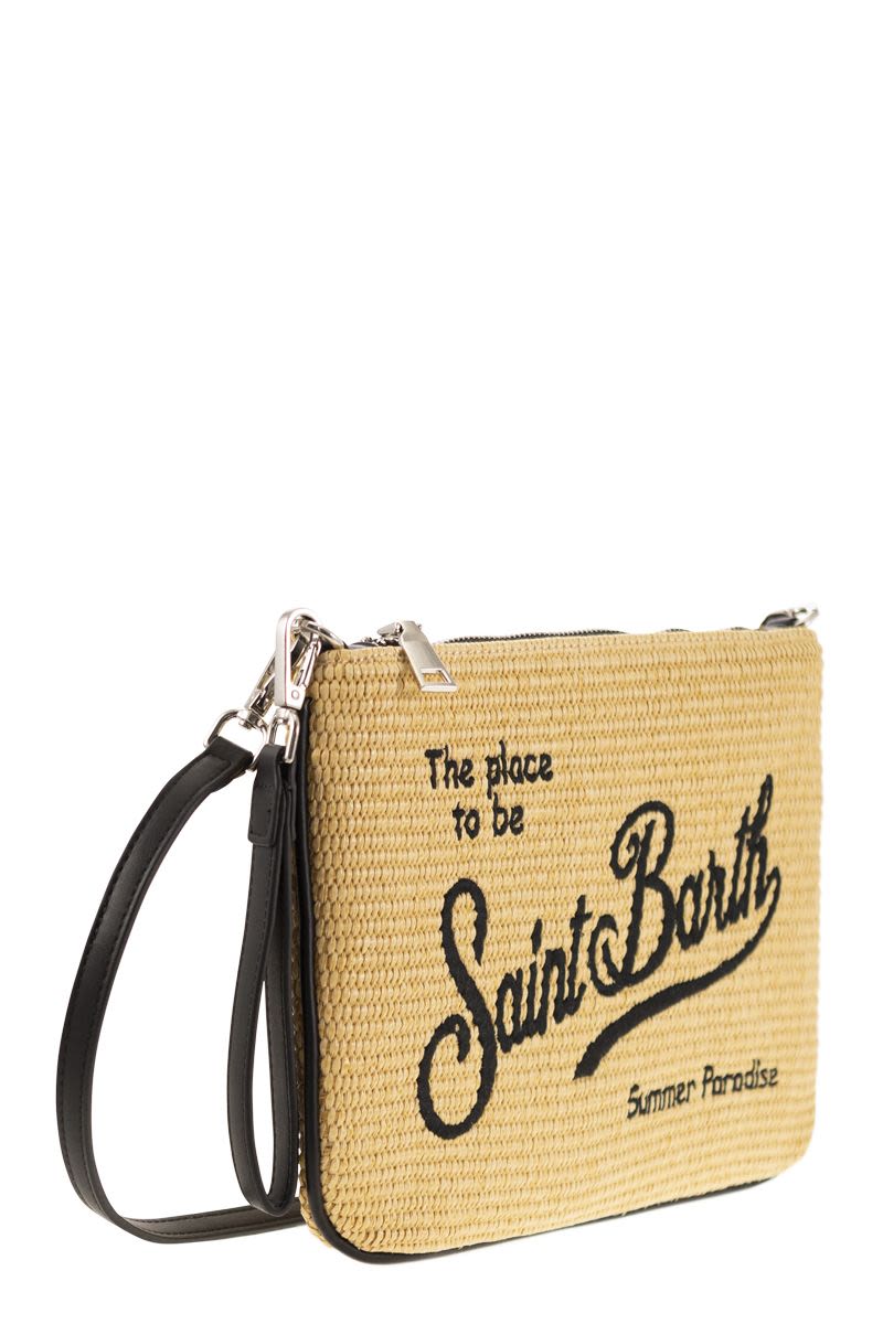 PARISIENNE - Straw clutch bag