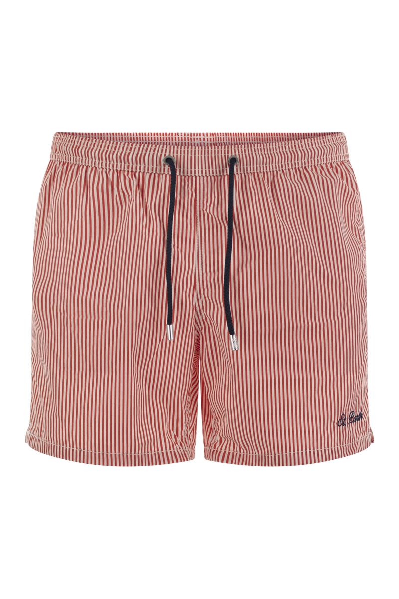 PATMOS - Striped Beach Shorts