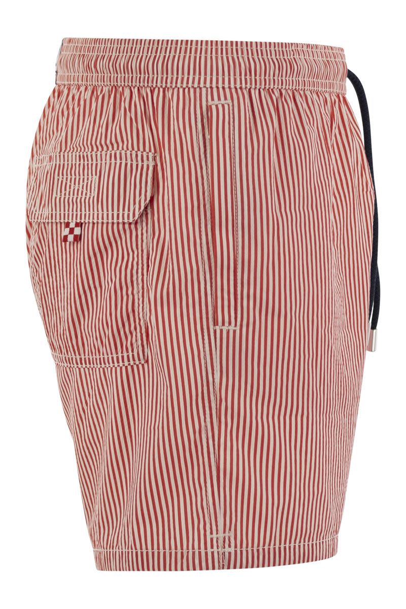 PATMOS - Striped Beach Shorts