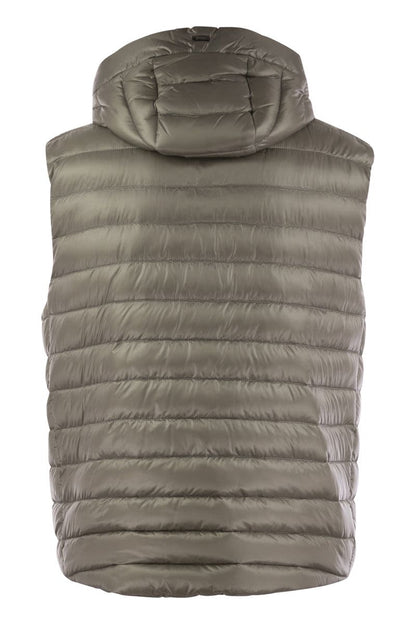 Sleeveless down jacket