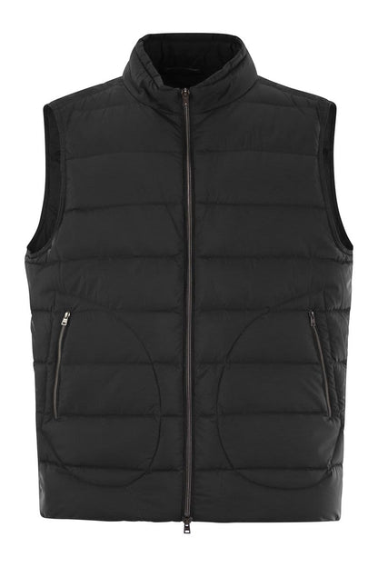 Down-filled waistcoat