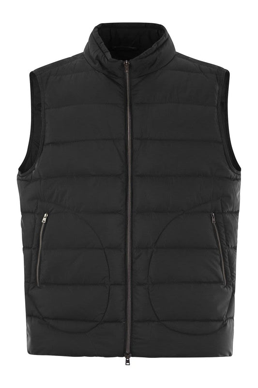 Down-filled waistcoat