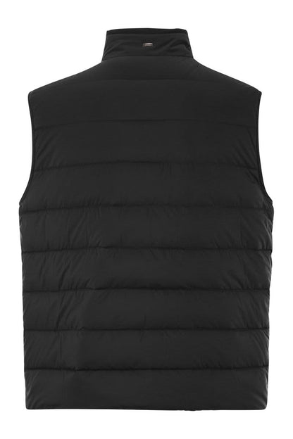 Down-filled waistcoat