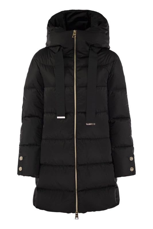 A-shape down jacket with hood