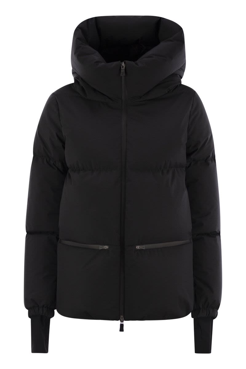 Hooded down jacket