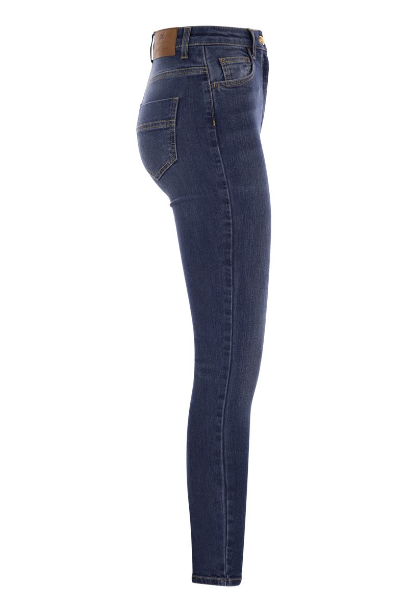 Stretch cotton skinny jeans