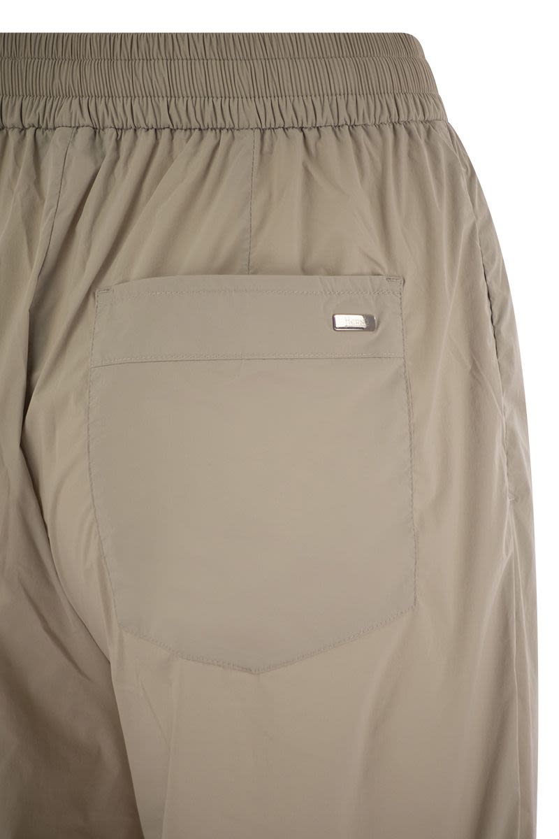 Stretch nylon trousers