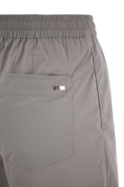 Stretch nylon trousers