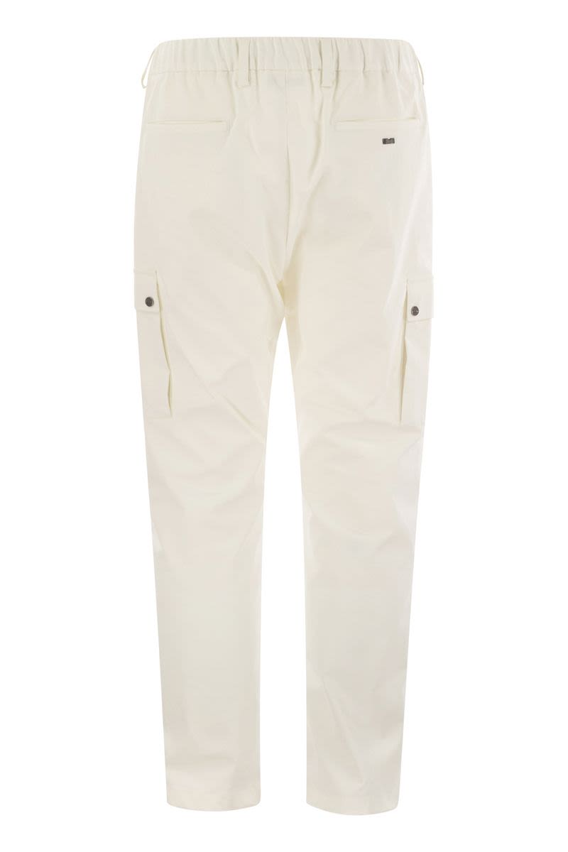 Mechanical stretch twill cargo trousers