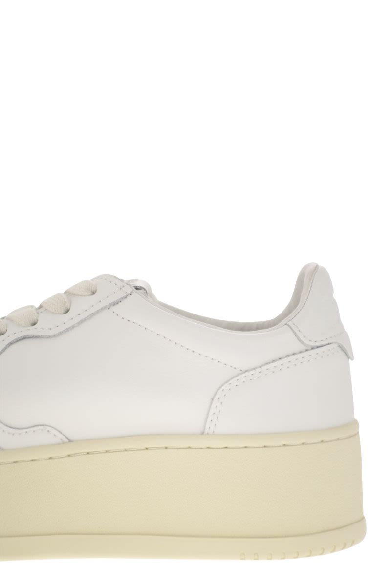 MEDALIST PLATFORM - Leather trainers