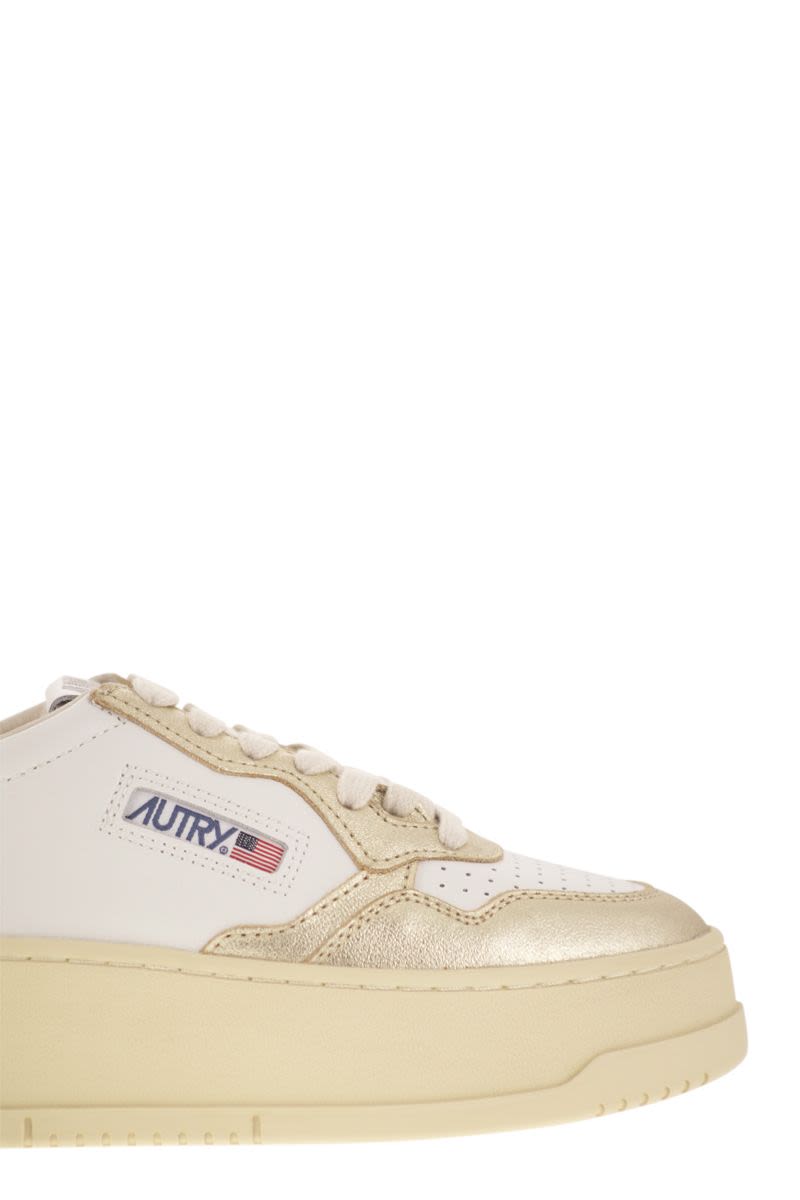 MEDALIST PLATFORM - Leather trainers