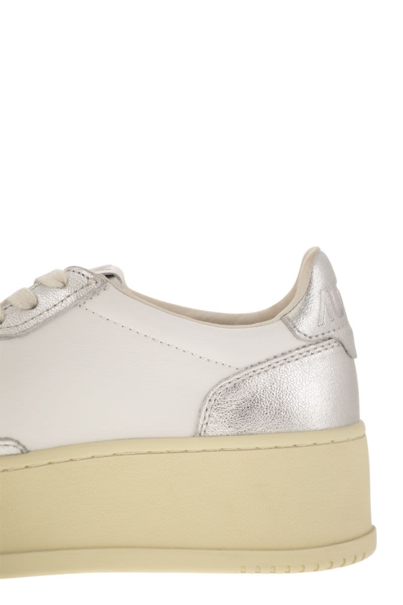 MEDALIST PLATFORM - Leather trainers