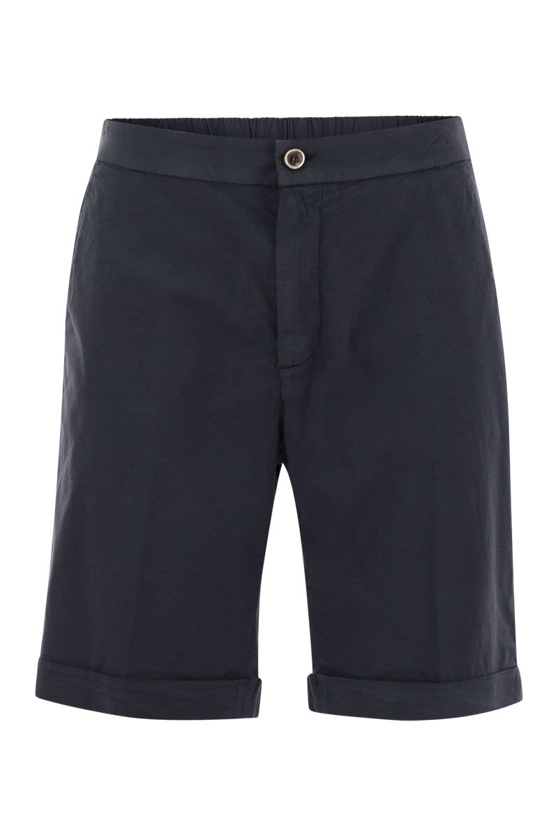 Stretch cotton shorts