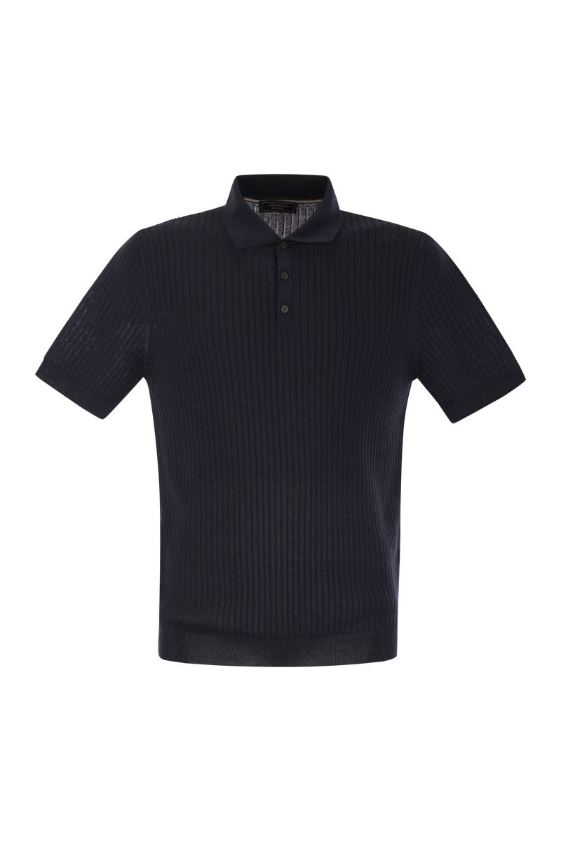 Cotton piqué polo shirt