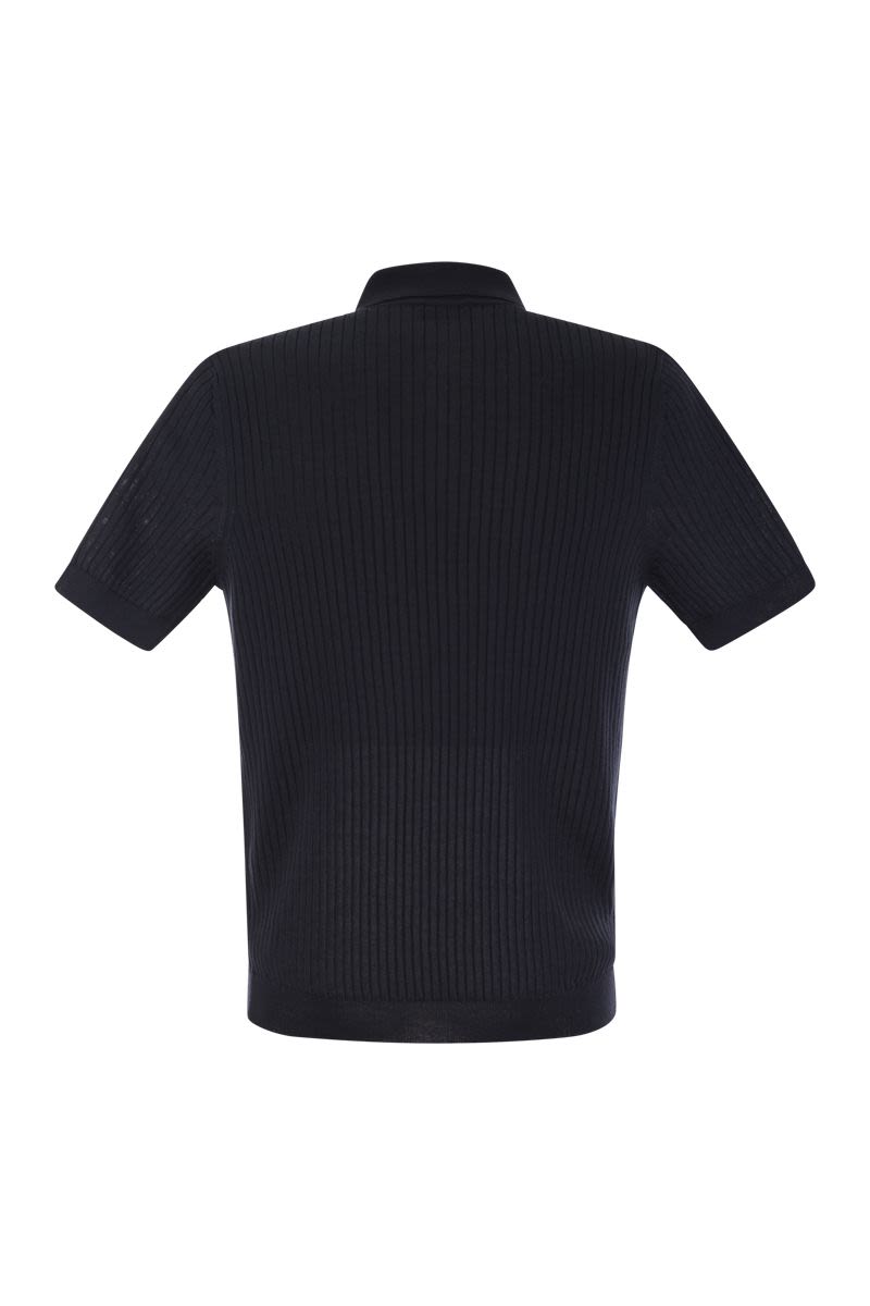 Cotton piqué polo shirt