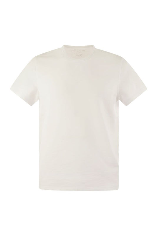 Crew-neck cotton T-shirt