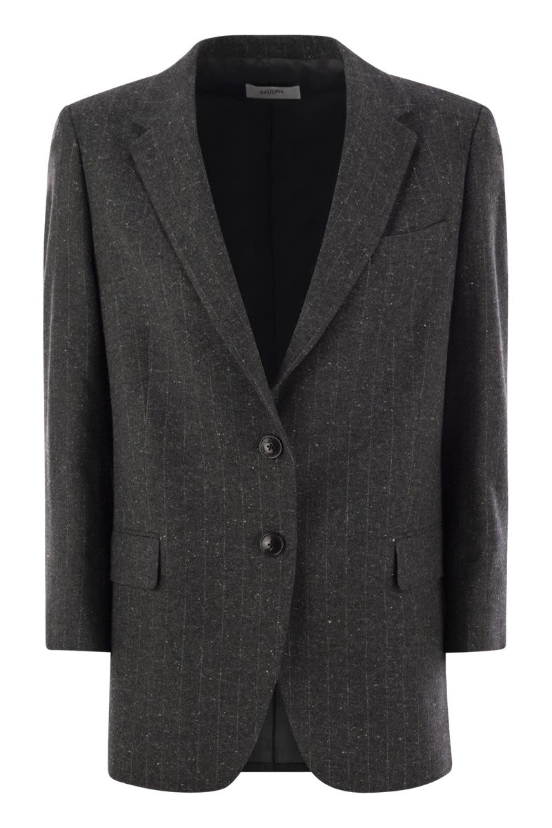 ANTONIA - Single-breasted jacket in wool blend