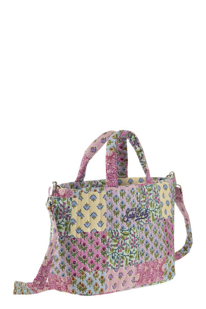 Soft Tote Mid quilted bag with flowers