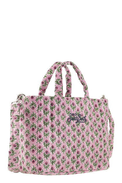 Soft Tote Mid quilted bag with flowers