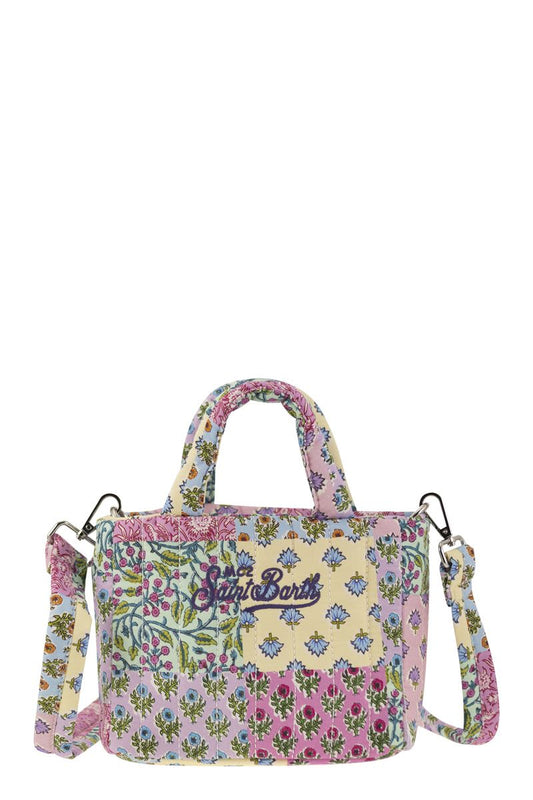 Soft Tote Mini quilted bag with flowers