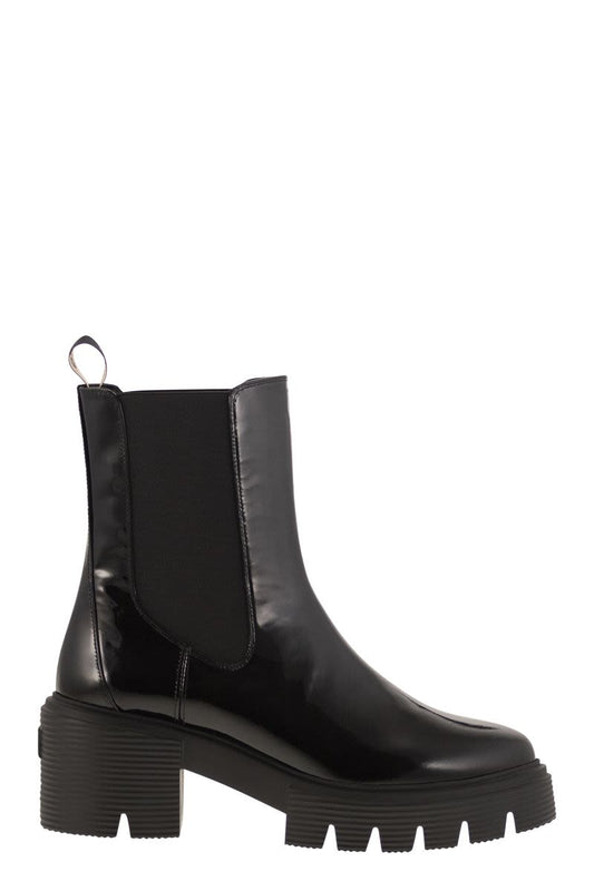 SOHO CHELSEA - Leather ankle boot with midsole