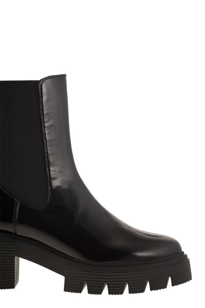 SOHO CHELSEA - Leather ankle boot with midsole