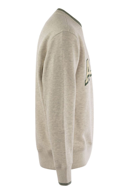 Crew-neck sweatshirt with logo