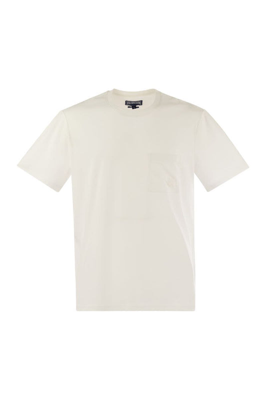 Cotton T-shirt with pocket