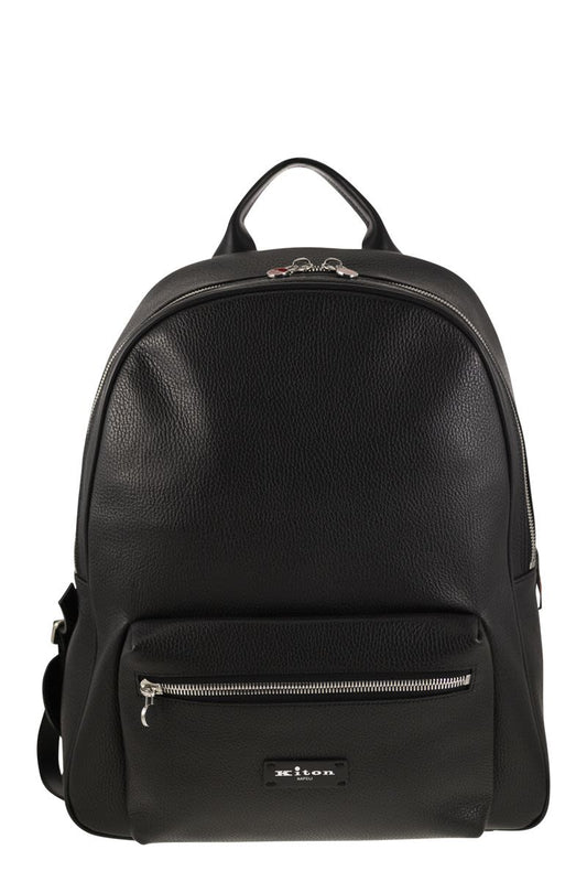 Leather backpack