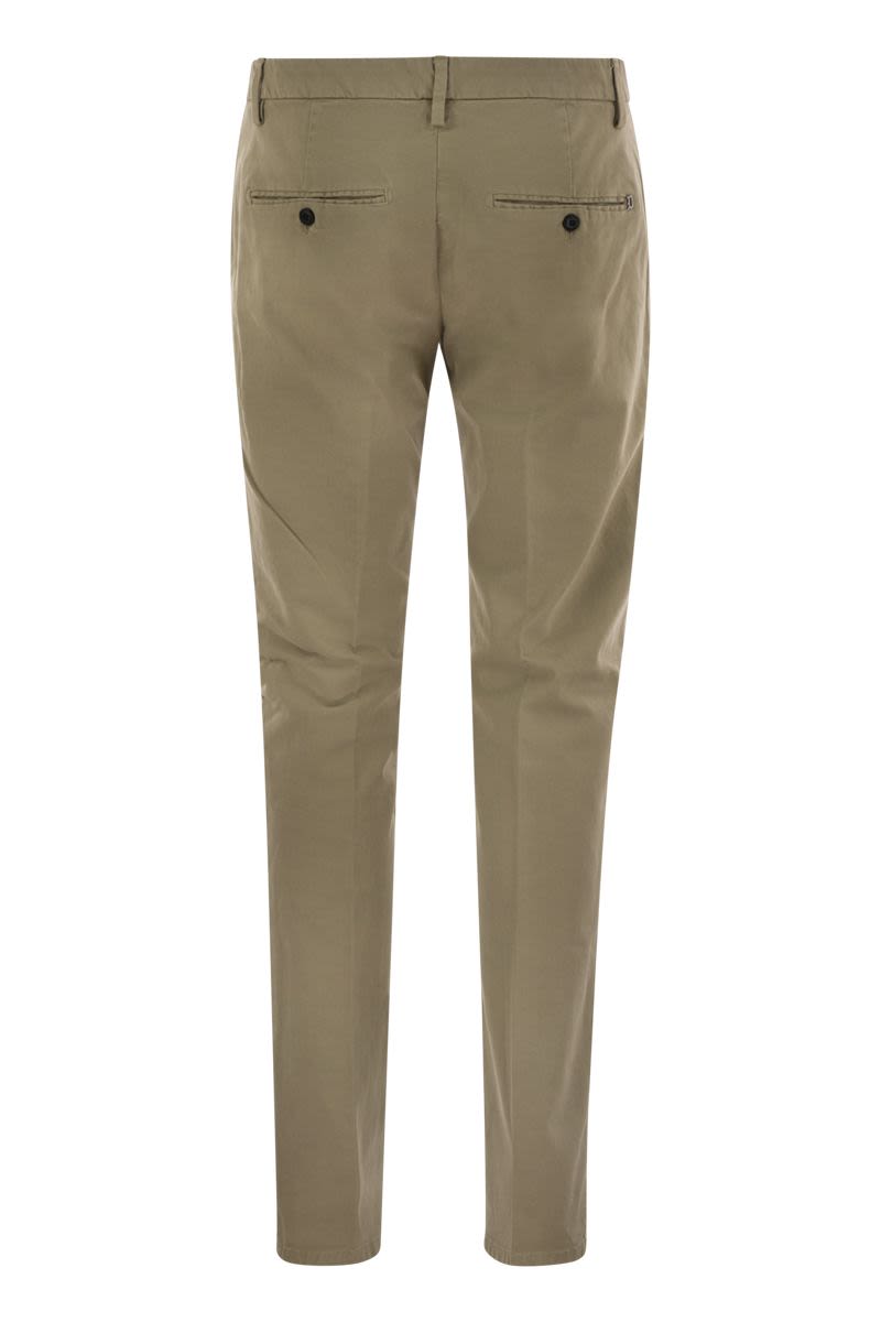 SPIRITISSIMO - Regular chino trousers in light gabardine