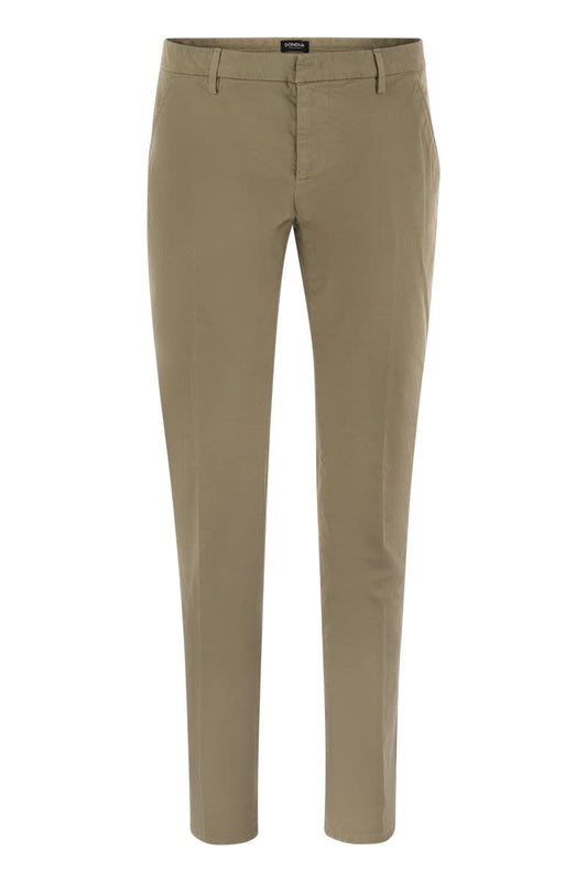 SPIRITISSIMO - Regular chino trousers in light gabardine