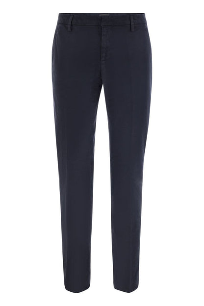 SPIRITISSIMO - Regular chino trousers in light gabardine