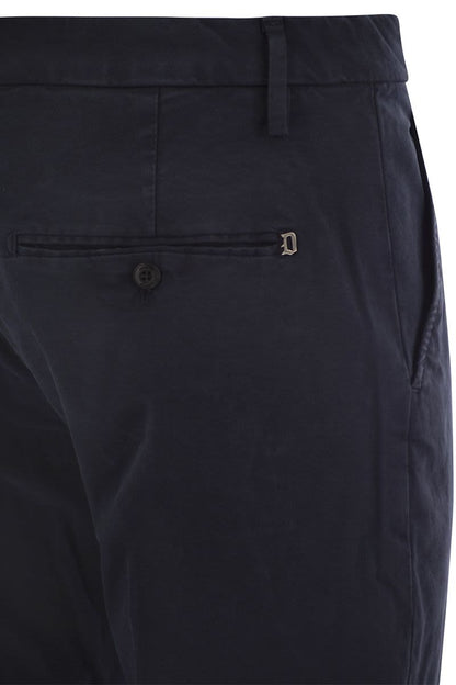 SPIRITISSIMO - Regular chino trousers in light gabardine