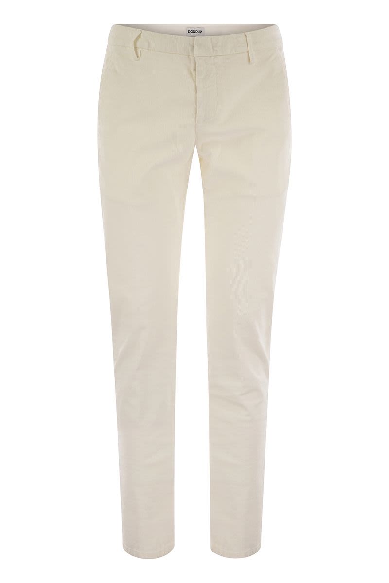 SPIRITISSIMO - Regular chino trousers in light gabardine