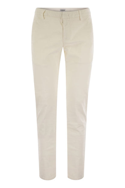 SPIRITISSIMO - Regular chino trousers in light gabardine