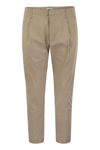 BEN - Carrot poplin trousers