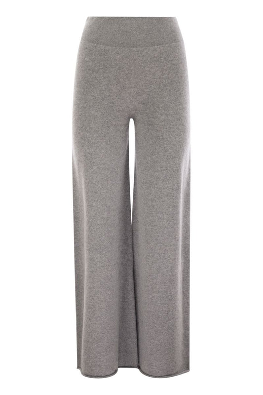 Cashmere wide-leg trousers