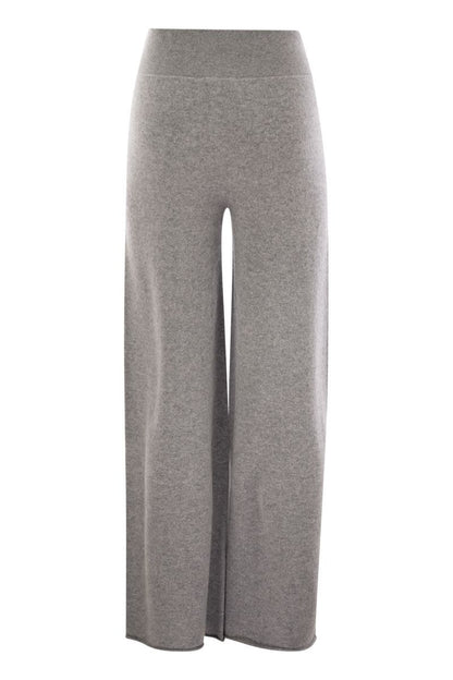 Cashmere wide-leg trousers