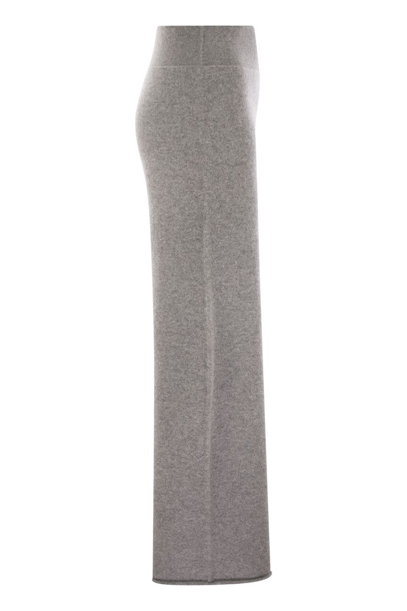 Cashmere wide-leg trousers