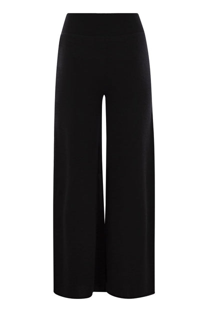 Cashmere wide-leg trousers