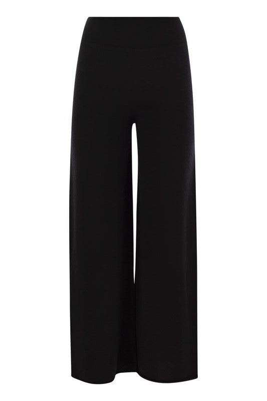 Cashmere wide-leg trousers