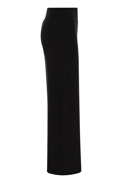 Cashmere wide-leg trousers